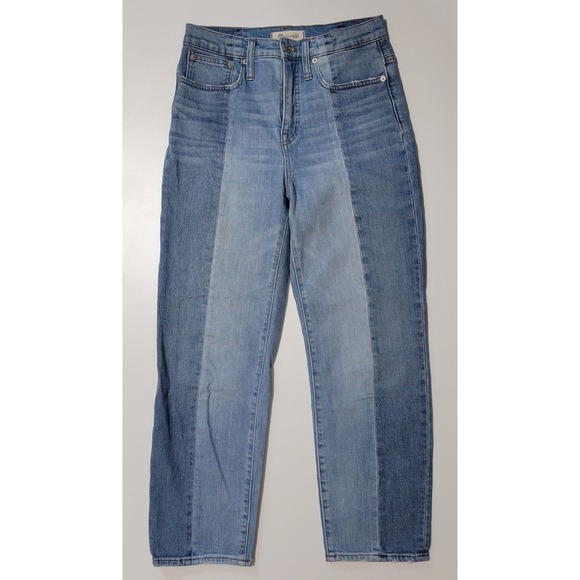 Madewell Denim - Madewell Two-Toned Classic Straight Jeans